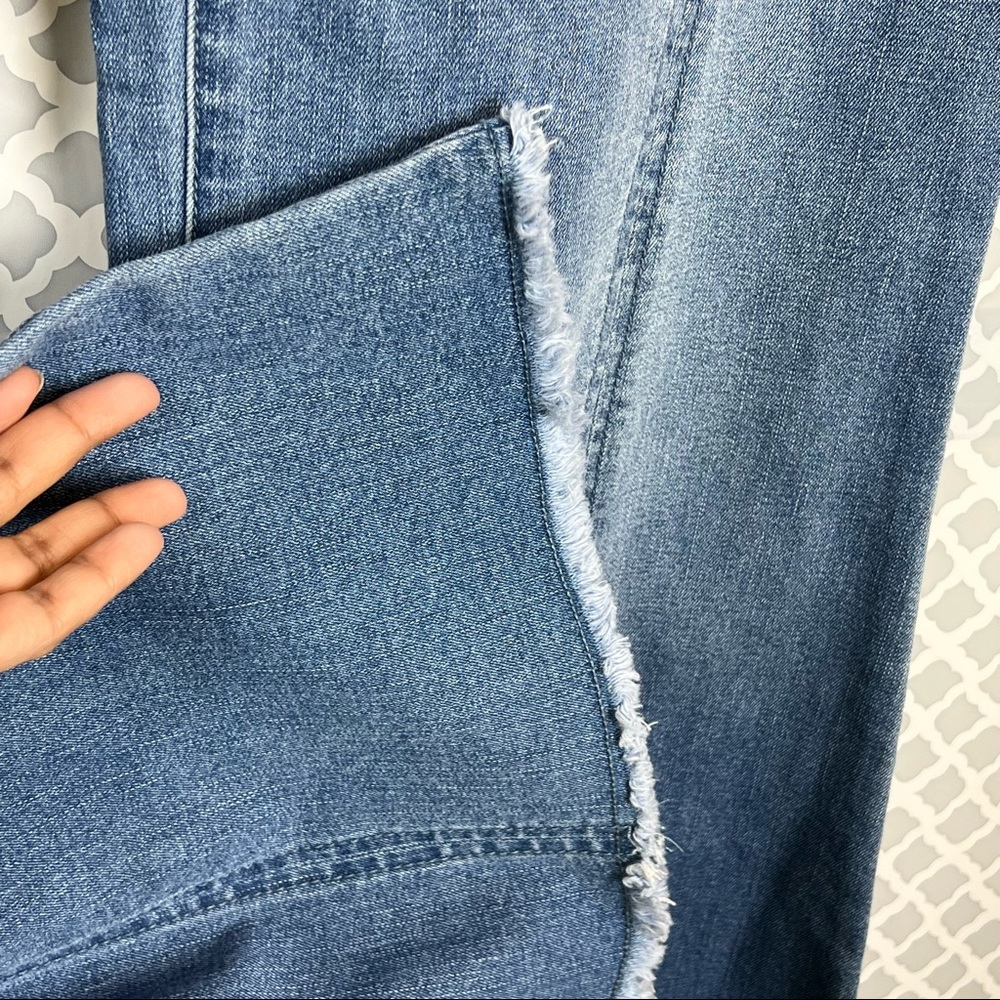 NWOT Fourteenth Place Seamed High Waist Pull On Flare Jeans - Picture 8 of 10